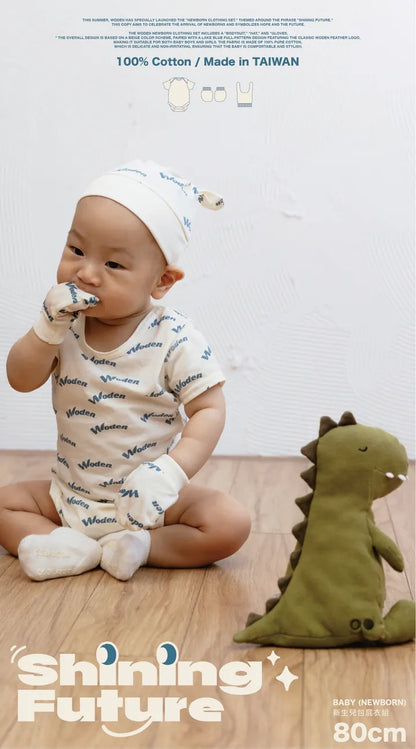 WODEN 2024 Spring & Summer 058 Full LOGO Baby Clothes Set