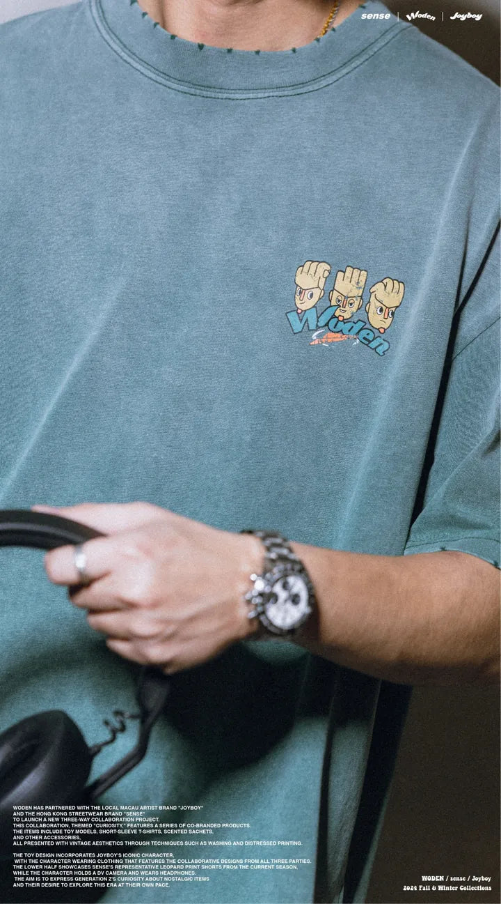 WODEN / sense / Joyboy 2024 Fall & Winter 020 Wash LOGO Tee