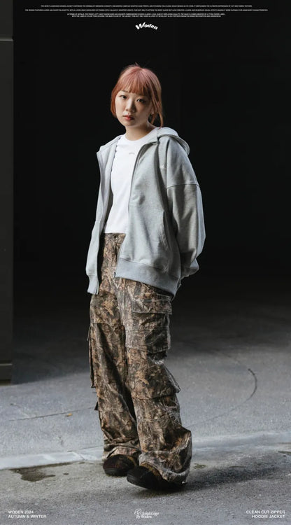 WODEN 2024 Autumn & Winter 055 Clean Cut Zipper Hoodie Jacket