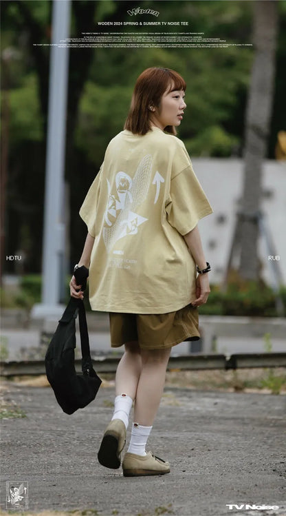WODEN 2024 Spring & Summer 011 TV Noise Tee