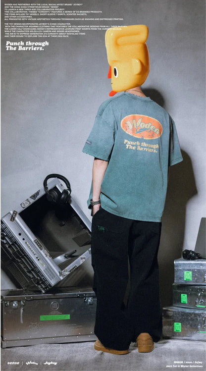 WODEN / sense / Joyboy 2024 Fall & Winter 020 Wash LOGO Tee