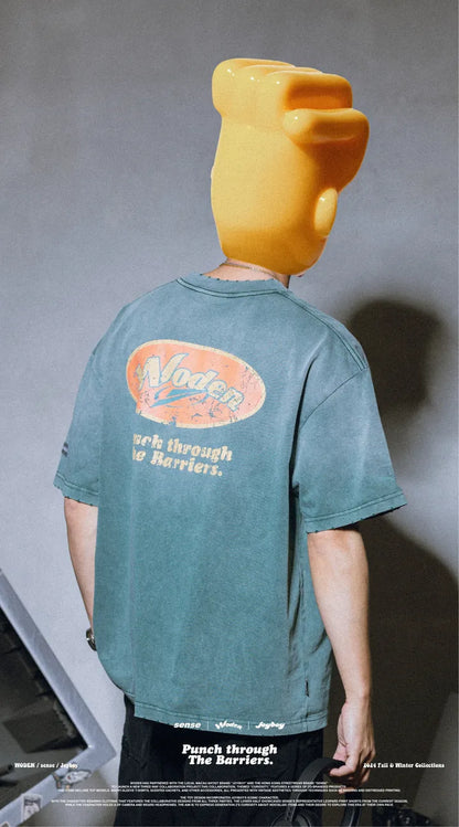WODEN / sense / Joyboy 2024 Fall & Winter 020 Wash LOGO Tee