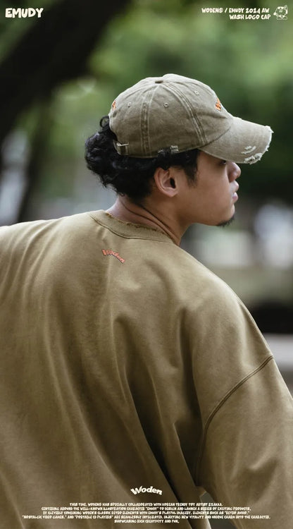 WODEN / Emudy 2024 Autumn & Winter 058 Wash LOGO Cap
