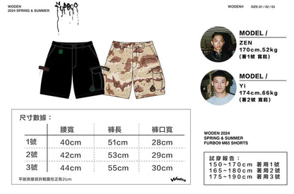 WODEN 2024 Spring & Summer Furbo9 063 M65 Shorts