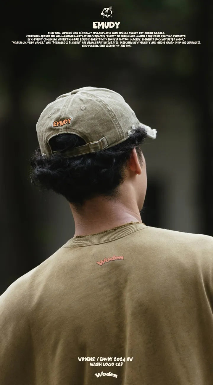WODEN / Emudy 2024 Autumn & Winter 058 Wash LOGO Cap