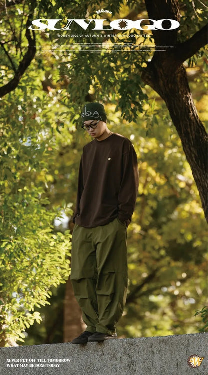 WODEN 2023 Autumn & Winter 040 Sun LOGO L/S tee