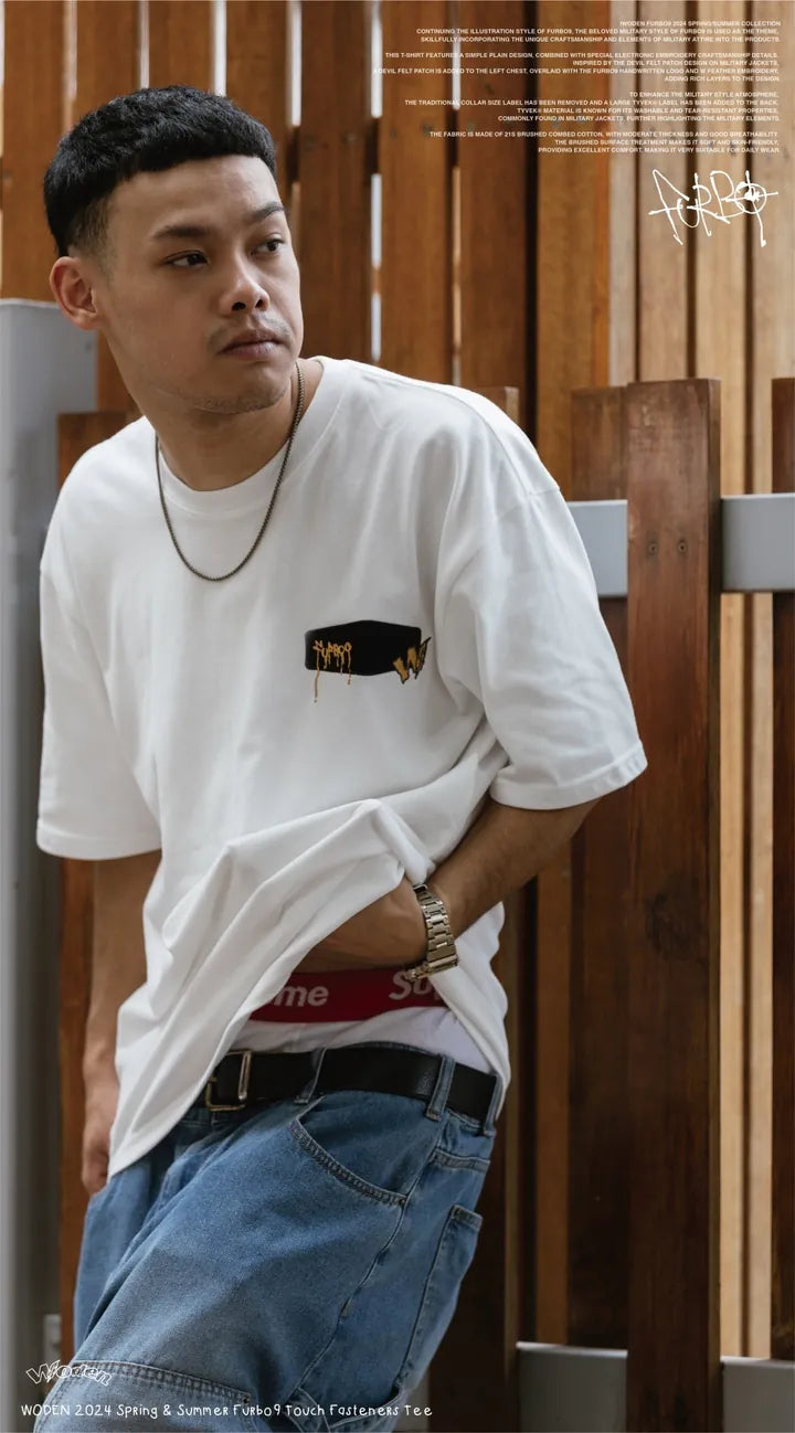 WODEN 2024 Spring & Summer 034 Furbo9 Touch Fasteners Tee