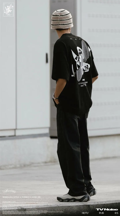 WODEN 2024 Spring & Summer 011 TV Noise Tee