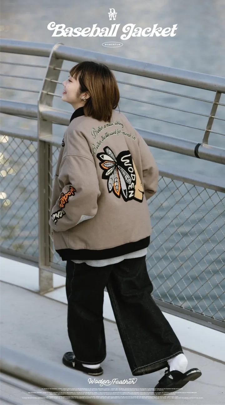WODEN 2023-24 Autumn & Winter 060 Momentum Baseball Jacket