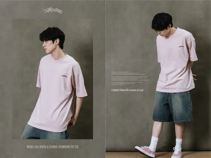 WODEN 2024 Spring & Summer 032 Strawberry Pic Tee