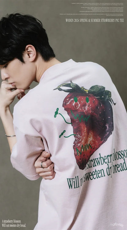 WODEN 2024 Spring & Summer 032 Strawberry Pic Tee