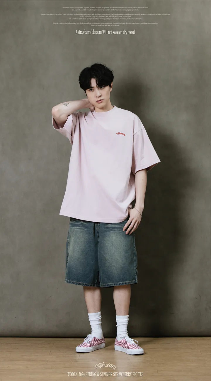 WODEN 2024 Spring & Summer 032 Strawberry Pic Tee