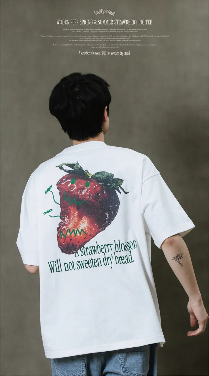 WODEN 2024 Spring & Summer 032 Strawberry Pic Tee