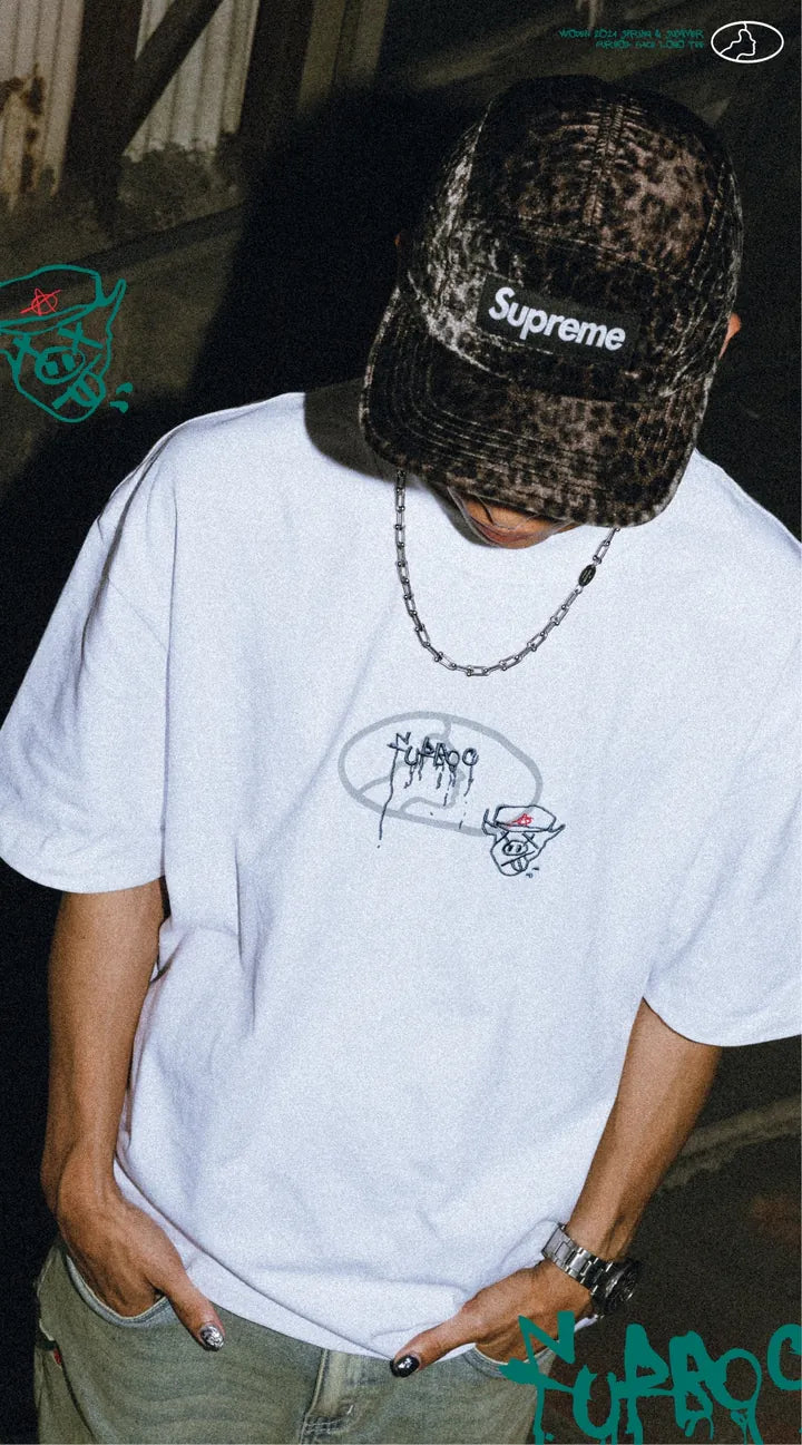 WODEN 2024 Spring & Summer 060 Furbo9 Face LOGO Tee