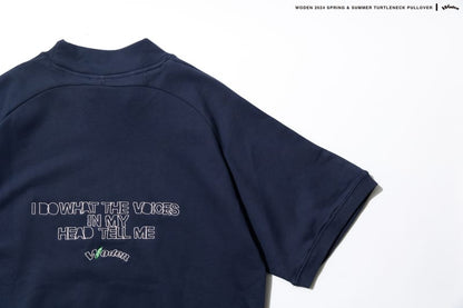 WODEN 2024 Spring & Summer 001 Turtleneck Pullover 海軍藍款