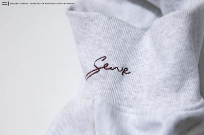 WODEN® / sense® / THOR® 2023 Autumn & Winter 057 mockneck logo sweatshirt