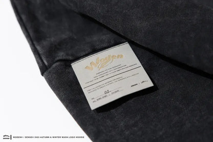 WODEN® / sense® 2023 Autumn & Winter 049 Wash LOGO Hoodie