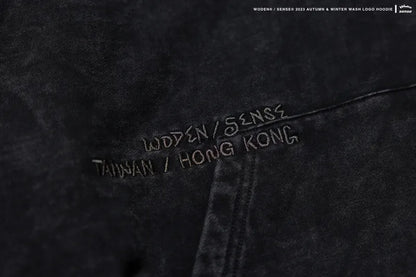 WODEN® / sense® 2023 Autumn & Winter 049 Wash LOGO Hoodie
