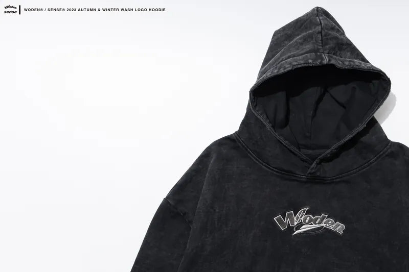 WODEN® / sense® 2023 Autumn & Winter 049 Wash LOGO Hoodie