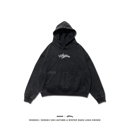 WODEN® / sense® 2023 Autumn & Winter 049 Wash LOGO Hoodie