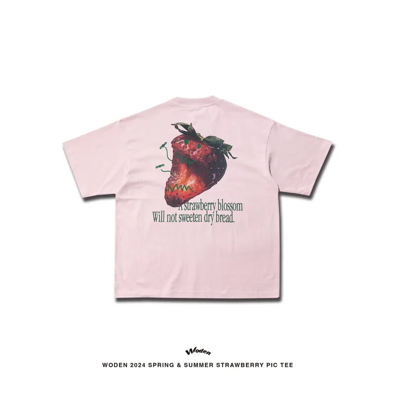 WODEN 2024 Spring & Summer 032 Strawberry Pic Tee