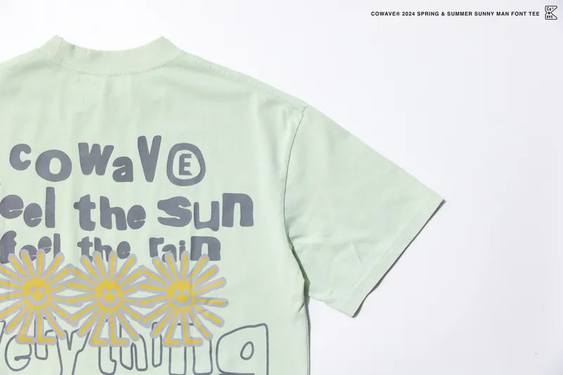 COWAVE 24SS Sunny man font tee