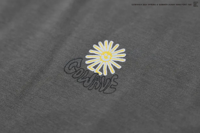 COWAVE 24SS Sunny man font tee