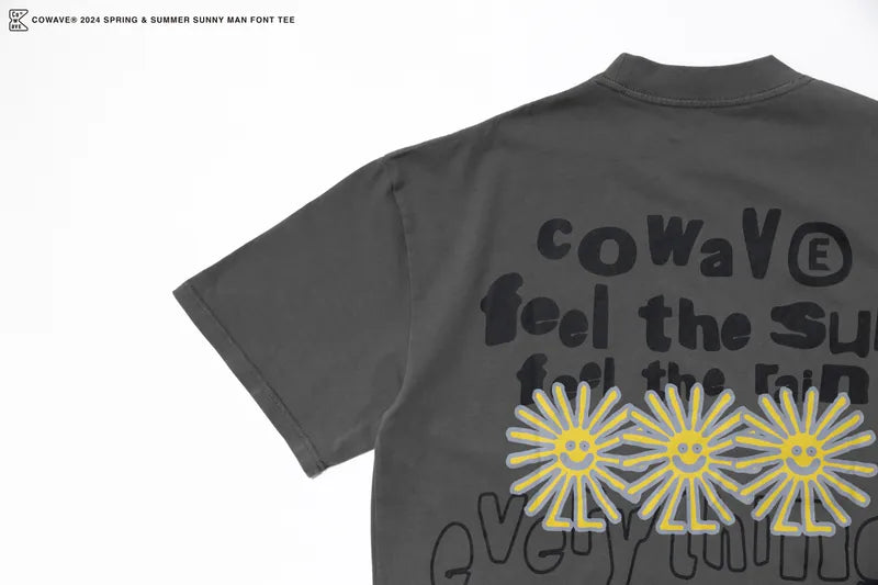 COWAVE 24SS Sunny man font tee