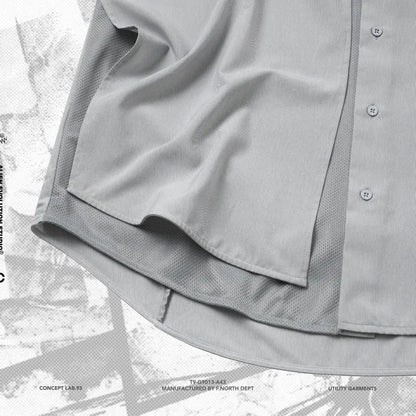 AES x GOOPiMADE “G.A.T-01S” D-Layer Reconstruct Shirt - L-Gray
