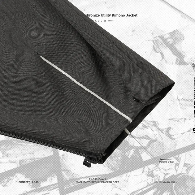 AES x GOOPiMADE “G.A.T-01J” Synchronize Utility Kimono Jacket - Shadow