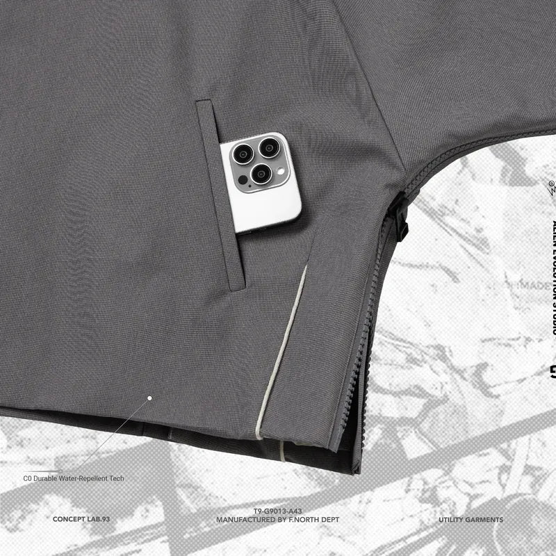 AES x GOOPiMADE “G.A.T-01J” Synchronize Utility Kimono Jacket - Gray