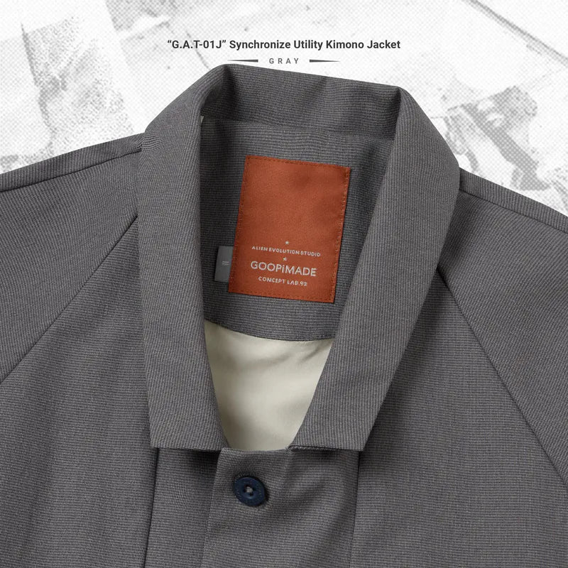 AES x GOOPiMADE “G.A.T-01J” Synchronize Utility Kimono Jacket - Gray