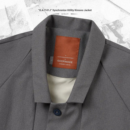 AES x GOOPiMADE “G.A.T-01J” Synchronize Utility Kimono Jacket - Gray