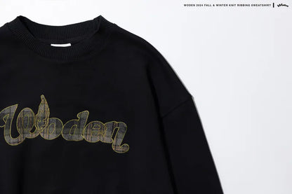WODEN 2024 FALL &WINTER 032 KNIT RIBBING SWEATSHIRT