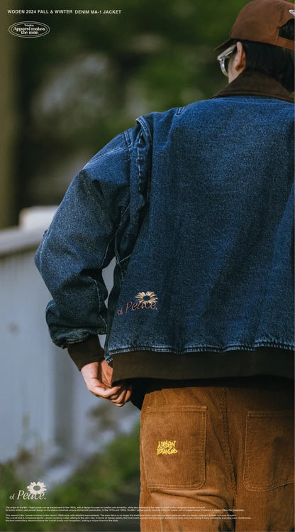WODEN 2024 FALL & WINTER 031 DENIM MA-1 JACKET