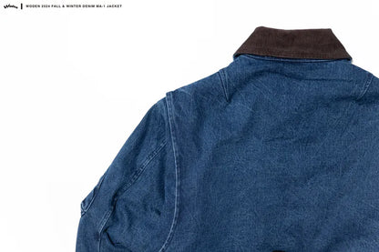 WODEN 2024 FALL & WINTER 031 DENIM MA-1 JACKET