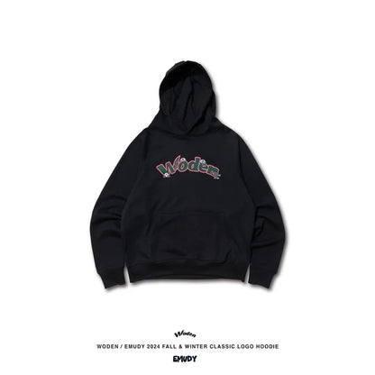 WODEN® / Emudy 2024 Fall & Winter 040 Classic LOGO Hoodie