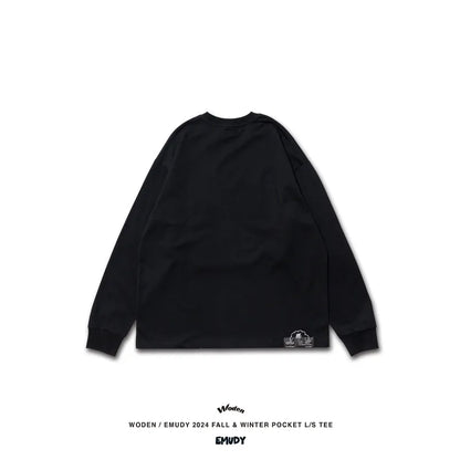 WODEN® / Emudy 2024 Fall & Winter 038 Pocket L/S Tee