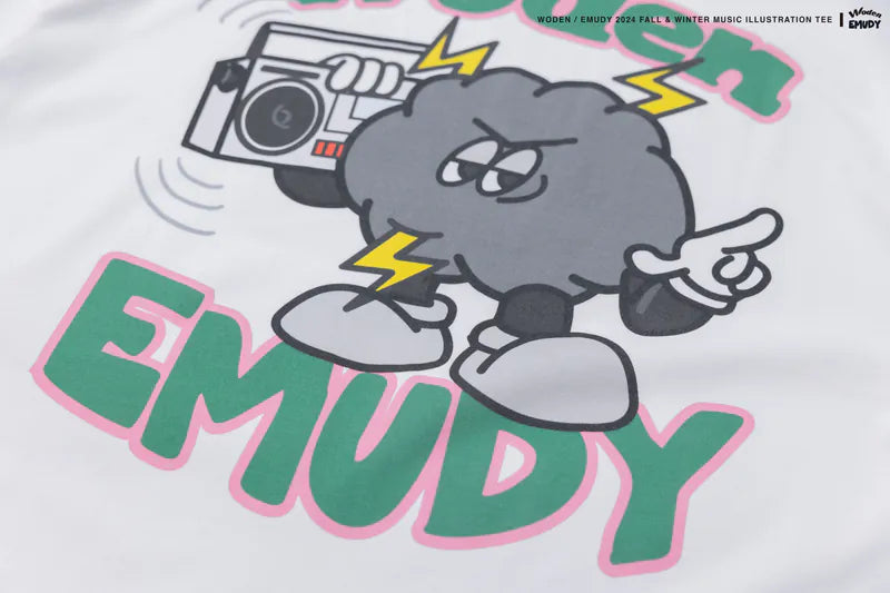 WODEN® / Emudy 2024 Fall & Winter 037 Music illustration Tee