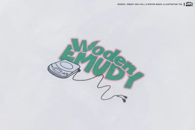 WODEN® / Emudy 2024 Fall & Winter 037 Music illustration Tee