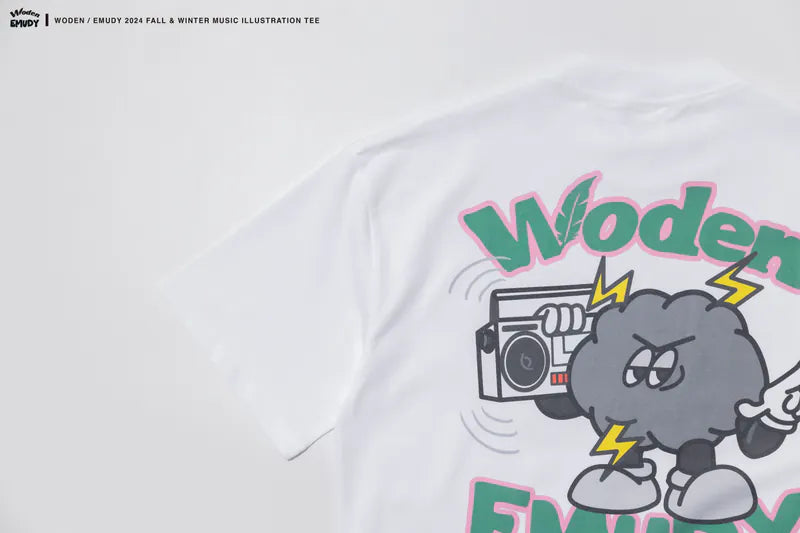 WODEN® / Emudy 2024 Fall & Winter 037 Music illustration Tee