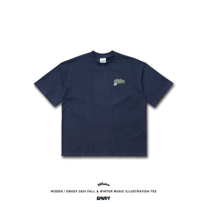 WODEN® / Emudy 2024 Fall & Winter 037 Music illustration Tee