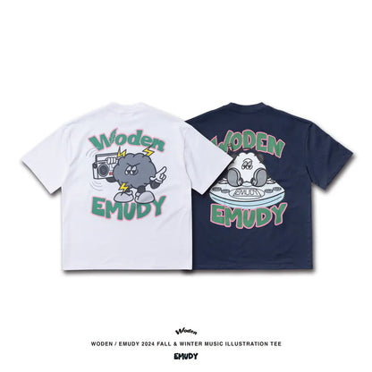 WODEN® / Emudy 2024 Fall & Winter 037 Music illustration Tee