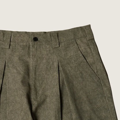 P.B.P LOOSE-FIT WASHED TROUSERS