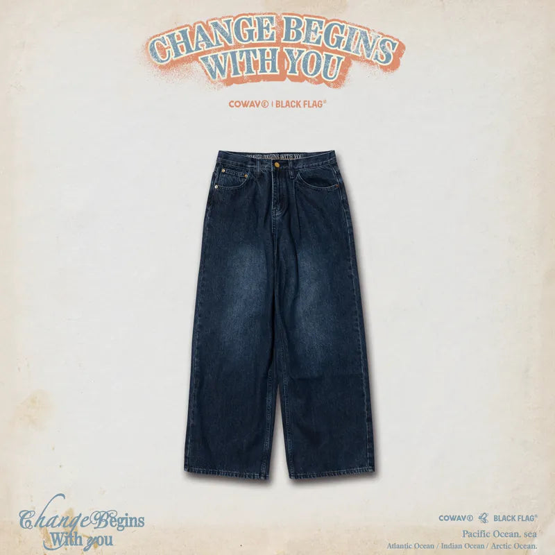 COWAVE® / Black flag® 2024-25 Fall & Winter Baggy Jeans