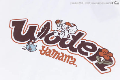 WODEN 2025 Spring & Summer YAMAMA illustration LOGO Tee