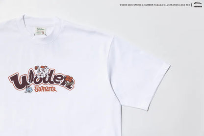 WODEN 2025 Spring & Summer YAMAMA illustration LOGO Tee