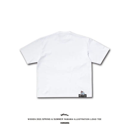WODEN 2025 Spring & Summer YAMAMA illustration LOGO Tee