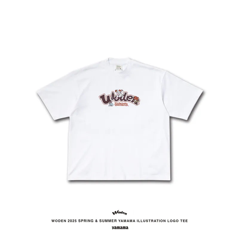 WODEN 2025 Spring & Summer YAMAMA illustration LOGO Tee
