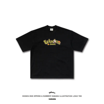 WODEN 2025 Spring & Summer YAMAMA illustration LOGO Tee